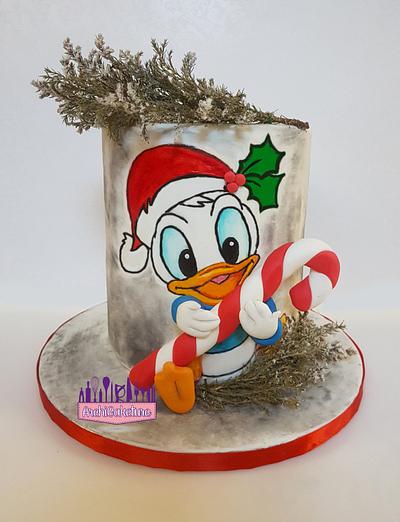 DONALD DUCK BABY CHRISTMAS CAKE <3 - Cake by Archicaketure_Italia