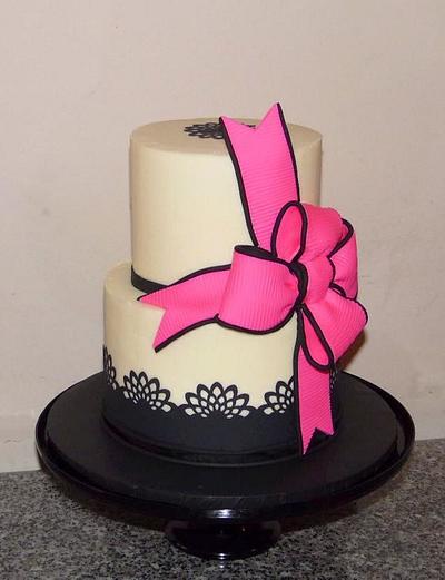 Filigreed Elegance - Cake by Sweets By Monica
