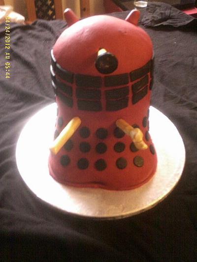 Red Dalek - Cake by Marianne Barnes