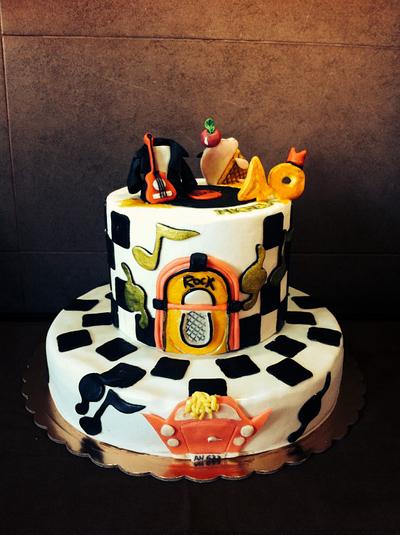 rockabilly cake - Cake by CupClod Cake Design