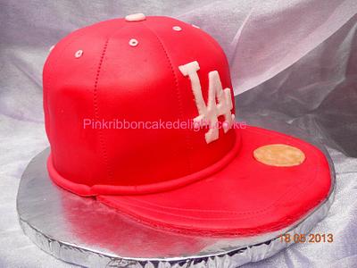 RED Snapback cap cake for a young man - Cake by Pinkribbon cakedelight (Marystella)