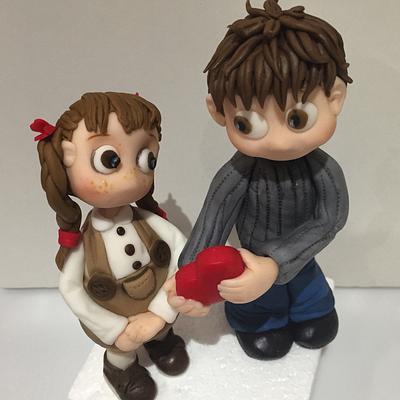Love is in the air - Cake by Thesugarboxcakeco