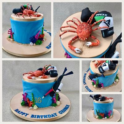 Under the sea with Boxing Gloves! - Cake by Canoodle Cake Company