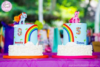 My Little Pony Rainbow Cakes - Cake by Angela, SugarSweetCakes&Treats