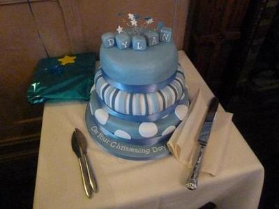 christening cake - Cake by countrybumpkincakes
