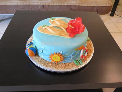 Beach Party Cake - Cake by Maty Sweet's Designs