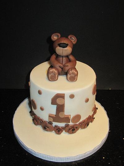 my first birthday bear - Cake by d and k creative cakes