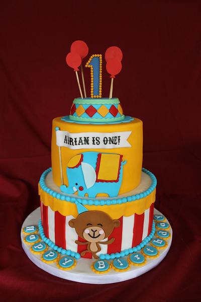 Circus themed birthday cake - Cake by Sweet Shop Cakes