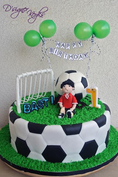 Soccer Theme Cake - Cake by Phey