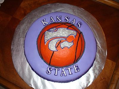 K-State Basketball Cake - Cake by naughtyandnicecakes