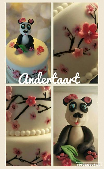 Panda cake 2 - Cake by Anneke van Dam