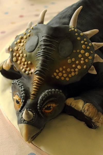 Sculpted Dinosaur cake - Cake by Sugar Spice