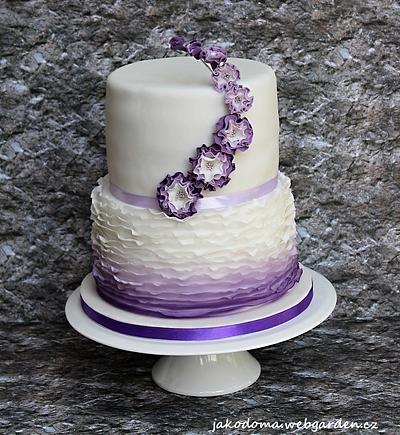 Wedding Violet Cake - Cake by Jana