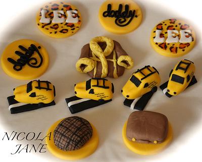 Delboy cupcake toppers - Cake by nicola thompson