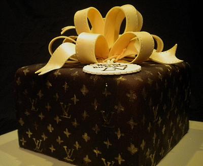 Louis Vuitton Gift Box Cake - Cake by Janan