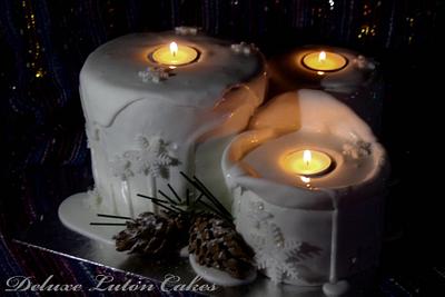 Christmas Candle Cake - Cake by Eve