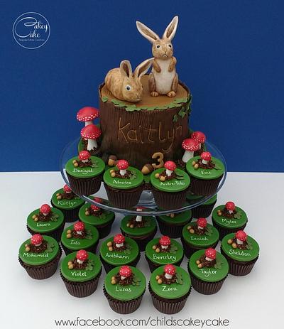 Woodland Bunnies - Cake by CakeyCake