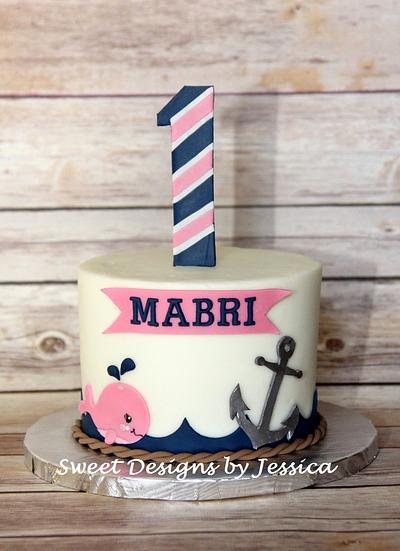 Mabri's smash cake - Cake by SweetdesignsbyJesica