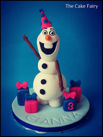 Olaf the Snowman cake topper from "Frozen" - Cake by Renee Daly