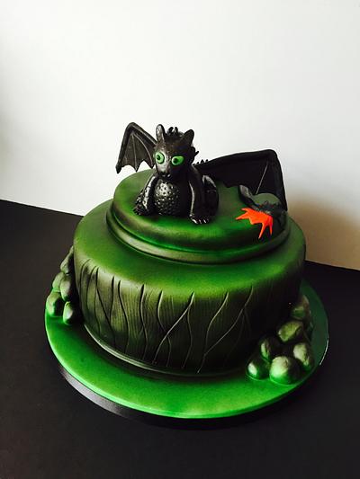 Toothless Dragon - How to Train Your Dragon - Cake by Broadie Bakes