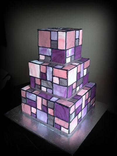 Stained Glass - Cake by Jennifer Jeffrey