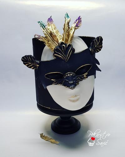 Carnival mask! - Cake by Ana