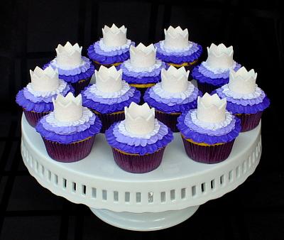 Ombre Ruffle Princess Cupcakes  - Cake by Cuteology Cakes 