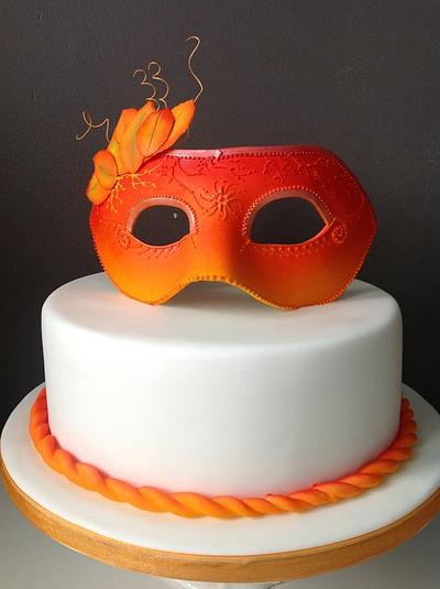 Pastillage mask - Cake by Lynnsmith