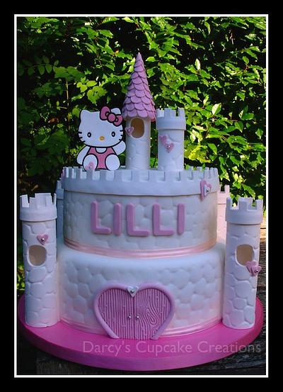 Hello Kitty Castle Cake - Cake by DarcysCupcakes