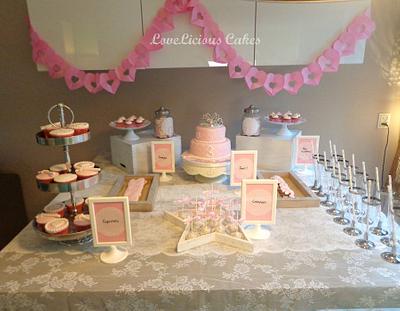sweet table for a little princees - Cake by loveliciouscakes