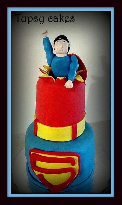 superman cake - Cake by tupsy cakes