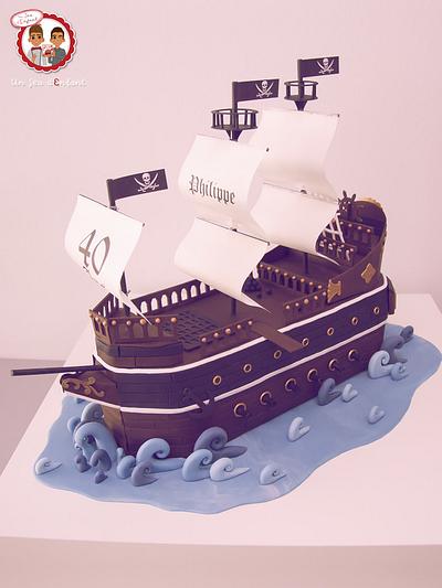 Pirates Boat Cake  - Cake by CAKE RÉVOL