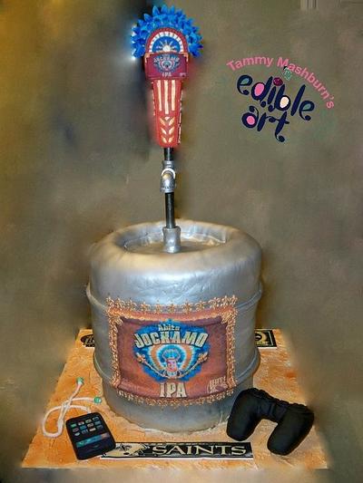 Abita Beer Pony Keg  - Cake by Tammy Mashburn