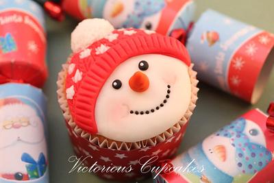 Snowman mould the Victorious way  :0) - Cake by Victorious Cupcakes