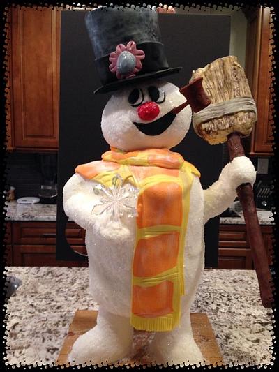 Frosty the snowman  - Cake by Paula 