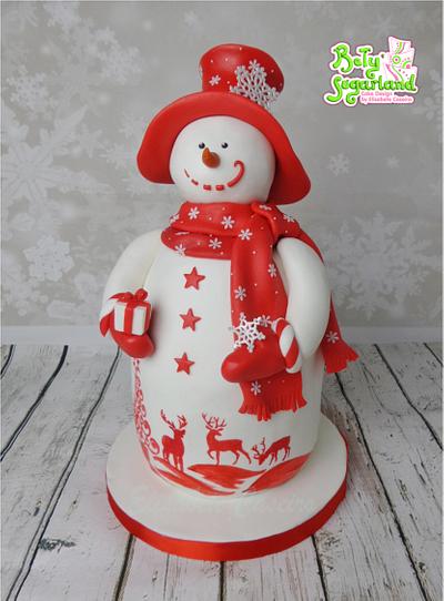 Mr. Snowman - Cake by Bety'Sugarland by Elisabete Caseiro 