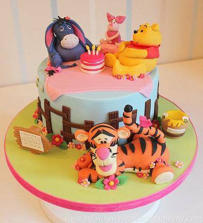 Winnie the Pooh and Friends Cake - Cake by Strawberry Lane Cake Company