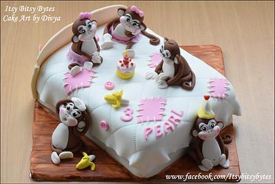 Five Monkeys Cake - Cake by Divya Haldipur