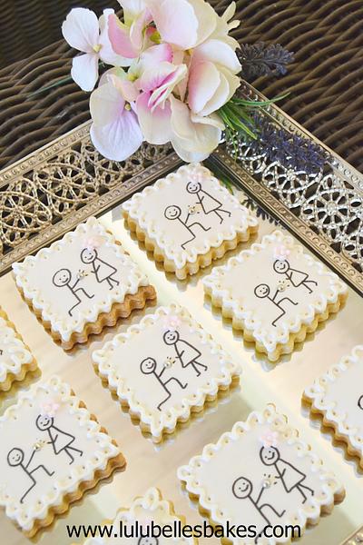 "I  do" engagement announcement cookies - Cake by Lulubelle's Bakes