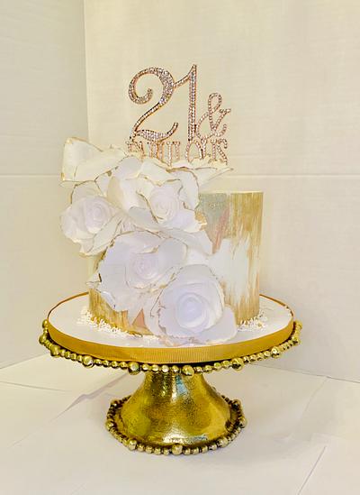 21 & Fabulous  - Cake by Treats by Tisha