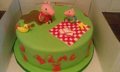 Peppa pig - Cake by Little monsters Bakery
