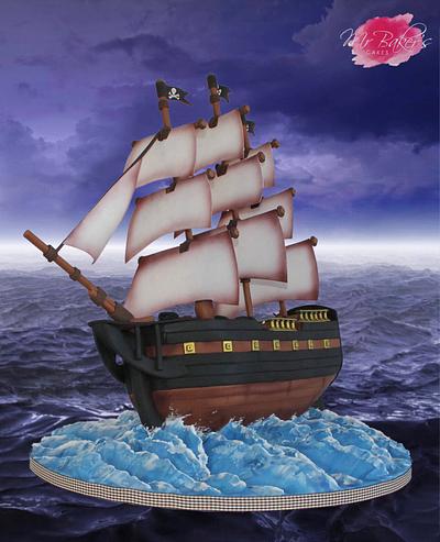 Pirate Ship - Sugar Pirates Collaboration - Cake by Mr Baker's Cakes