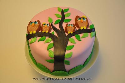 Owl Cake  - Cake by Jessica