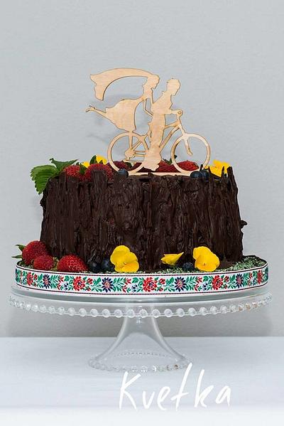 wedding cake choco - Cake by Andrea Kvetka