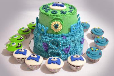Monsters Inc. Cake, Monsters Inc. University  - Cake by SWEET CONFECTIONS BY QUEENIE