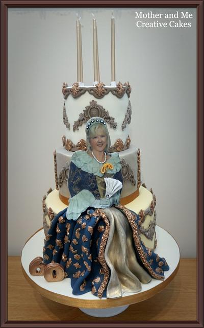 A Tudor Style 60th Cake - Cake by Mother and Me Creative Cakes