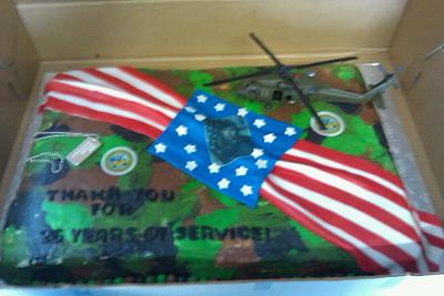 Army retirement cake - Cake by beth78148