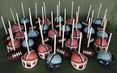 Super Bowl 50 Cake Pops - Cake by virago
