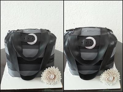 Hand bag cake with a gumpaste Dahlia! - Cake by Maaria