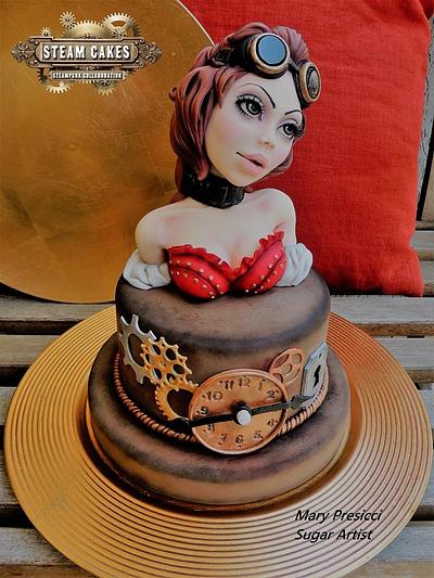 Steampunk girl - Cake by Mary Presicci